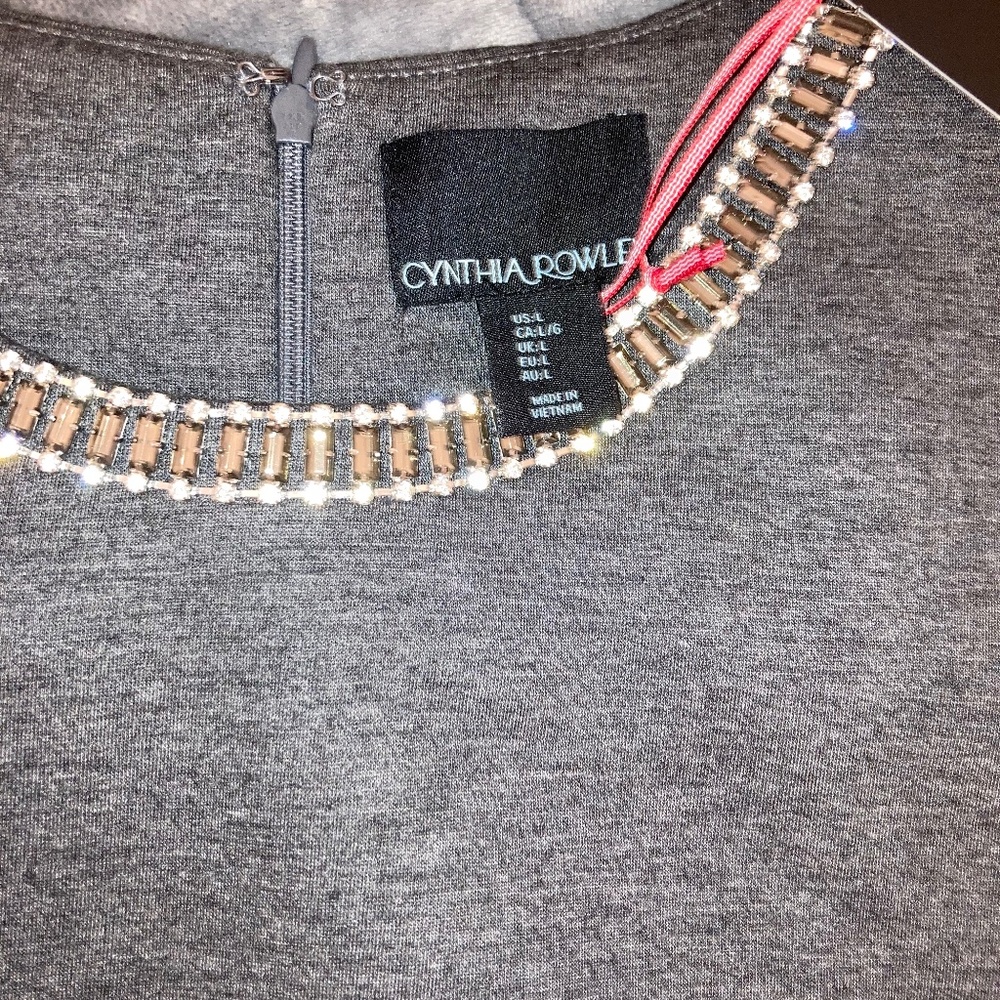 BOGO Grey embellished top